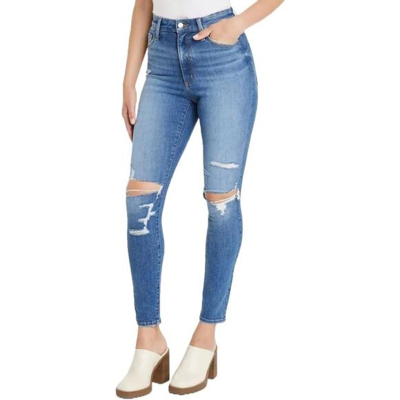 Universal Thread Denim - Universal Thread Women's High Rise Distressed Skinny Ankle Jeans Light Wash 00